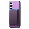 For Samsung Galaxy S25 Case Detachable Magnetic Card Bag Leather Phone Back Cover
