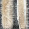 1M Fluffy Trim Imitation Raccoon Artificial Fur Stripe Decoration New Big Fur Collar