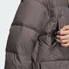 Adidas Long Down Comfortable Long Warm Versatile Down Jacket Unisex Outerwear Charcoal-Gray JW6741