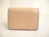 Authentic FENDI F IS FENDI FF Beige Leather Gold H/W Micro Trifold Wallet #a137  Refurbished