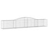 VidaXL 10x Arched Gabion Baskets Arched Gabion Cages Gabion Walls Garden Fences Terrace Outdoor 3146978