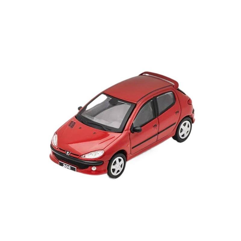 1/64 PEUGEOT 206 Сплавная Миниатюрная Модель Автомобиля Литой Металлический Масштабная Модель Автомобиля Статическая Коллекция Детская Игрушечная Машина Транспортные Средства Подарки