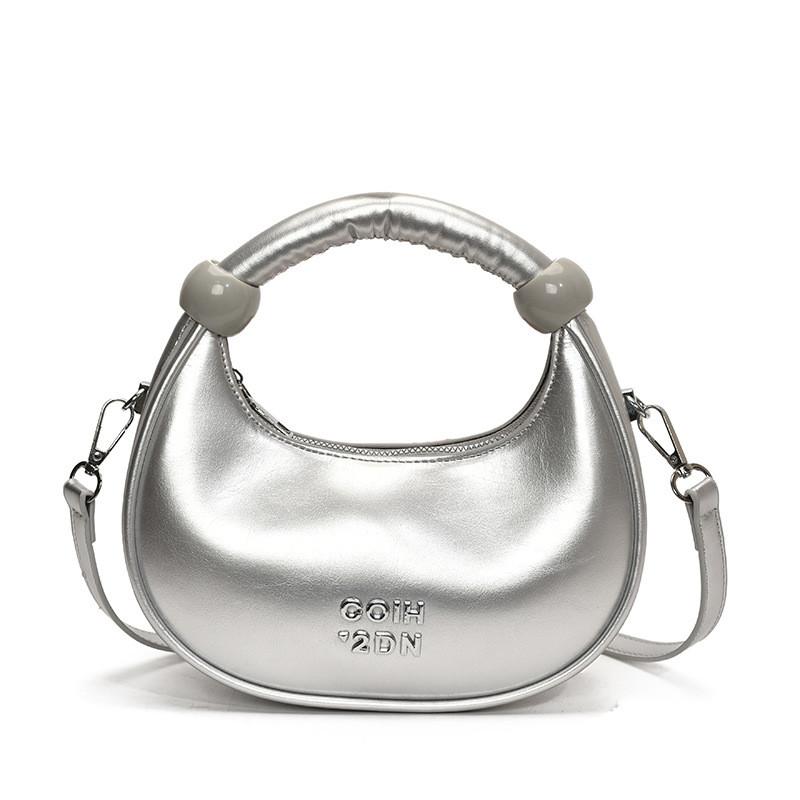 Letter Decor Pu Chic Small Duffle Shape Shoulder Bag Casual Daywear Travel Bags