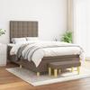 3137465 vidaXL Divan Bed with Mattress Taupe 120x200 Cm Fabric