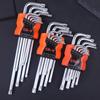 9Pcs Torx Star Wrench Set Allen Keys Hexagon Spanner Dual End L Type Star Screwdriver Hand Repair Tools For Diy Home Repair
