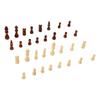 Chess Pieces Only 91mm King Height 32PCS Two Colors Chess Game Pawns for Home Party