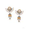 Voylla Sanwari Bell Motif Jhumka Earrings for Women and Girls