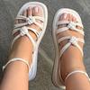 Mujer Flat Heeled Sandals Women Bohemian Platform Sandalias Female Women Sandals Ankle Strap Heels Sandals For Summer Shoes