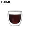 1-6PCS 80-450ML Heat Resistant Double Wall Tea Glass Cup Beer Coffee Handmade Creative Cold Beverage Transparent Drinkware Set
