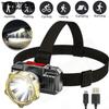 Spotlight Distant Headlight ABS Charging Outdoor Night Fishing Hiking Headlights Waterproof Mini Portable Head Lamp