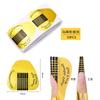 50/100Pcs French Nail Form Tips Acrylic UV Gel Extension Curl Form Nail Gel Sticker Art Guide Mold Manicure Stencil Acrylic Tool