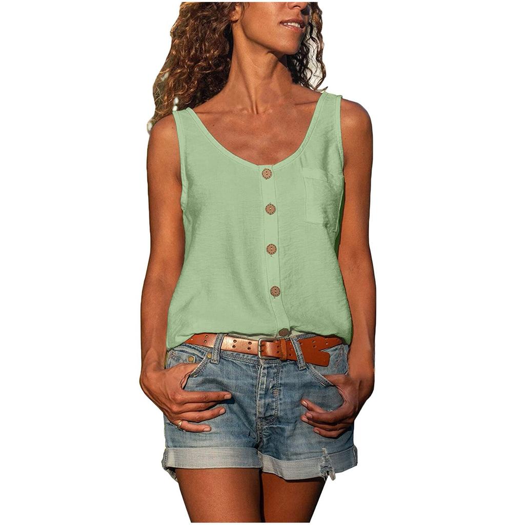 Ladies Fashion Sleeveless Casual Casual T-Shirt Tank Top For Womens Summer Camisole Tops