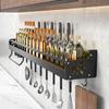 Kitchen Organizer Shelf Wall-mounted Spice Storage Rack Kitchen Knife Holder Wall Seasoning Chopstick Spoon Shovel Storage