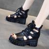 Fashion New Summer Women Roman Sandals Boots Women High-heeled Platform Sandal Fashion Wedge Sandalias Breathable Hollowed-out Cool Boot