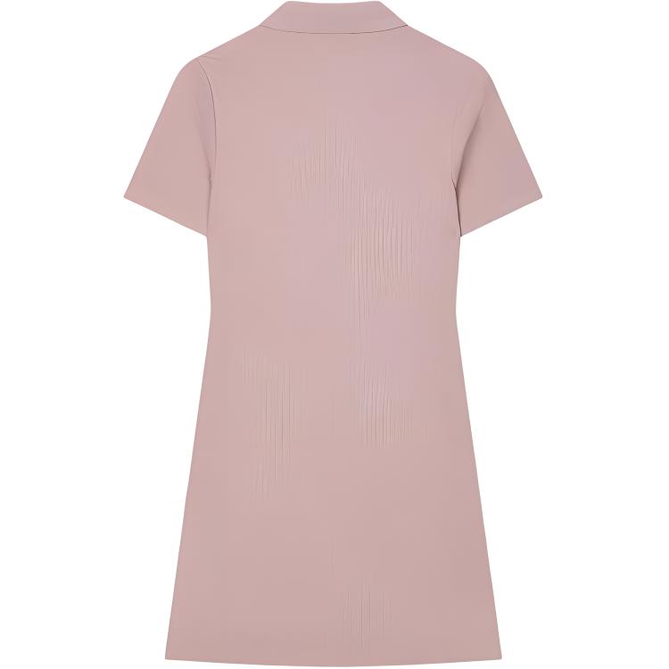 New FILA HERITAGE Short Sleeved Dress Women's Agar Powder F11W428317FPK