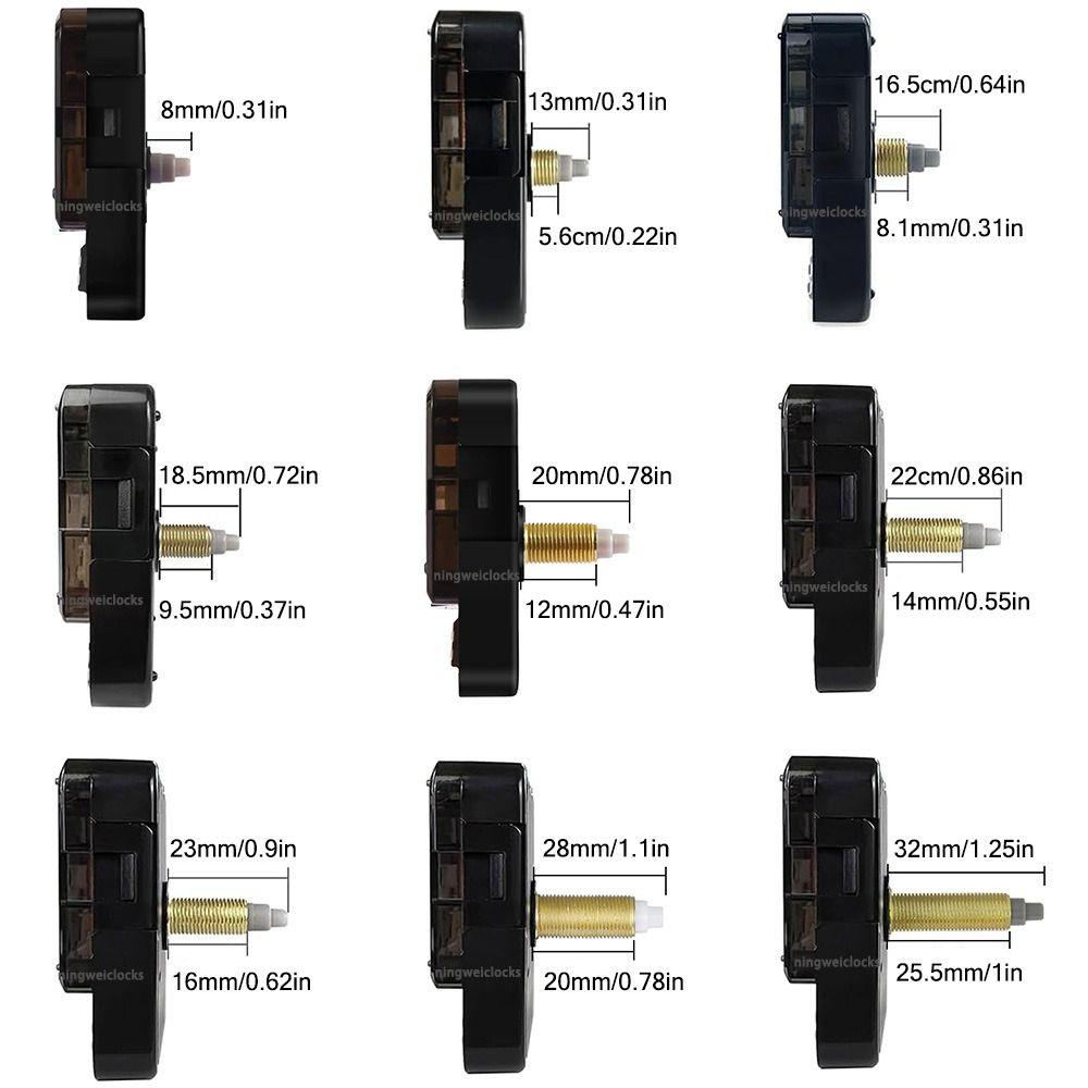 Wood Pointer Clock Mechanism Scanning Clock Hands Kit Silent Wall Clock Parts