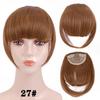 Fringe Bangs Synthetic Hair Extensions Clip In Bangs 6 Inch Short Straight Hairpiece Front Neat Bang Two Side Blonde