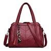 New Middle Aged Mother Bag Simple Retro Women's Bag Handbag Handbag Soft Leather Large Capacity Crossbody Bag