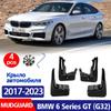 2017-Front Rear 4pcs FOR BMW 6 Series GT G32 630i 640i 620i Mudguard Fender Mud Flaps Guard Splash Car Accessories