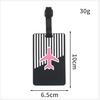 1pc Cartoon Animal PVC Luggage Tag Women Men Holiday Travel Accessories Suitcase Tags Name ID Address Lable Travel Luggage Tags