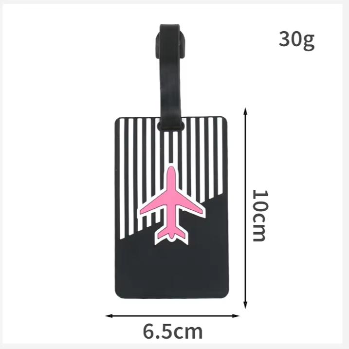 1pc Cartoon Animal PVC Luggage Tag Women Men Holiday Travel Accessories Suitcase Tags Name ID Address Lable Travel Luggage Tags