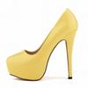Women High Heels Pumps 14cm Round Toe Stilettos Talon Femme Sexy Ladies Red Wedding Shoes Black Platform Heels Big Size 44