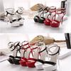 16CM Super High Heels Sandals Party Sexy Dress Shoes Women Thin Heels Platform