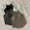 American Spice Girl with Chest Pad Small Halter Vest Female Spring and Summer Wear Slim Irregular Hollow Halter Top
