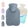 Absdefen Hot Water Bottle, Fillable, 2L Capacity, Set of 1, No Electricity Required, Cold Protection, Soft and Warm, Eco-Friendly, 2 Liters, Ideal for