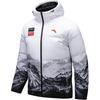 Anta Training Series Printed Letter Zipper Hooded Comfortable Breathable Versatile Casual Sports Down Jacket Men Outerwear Pure-White 152517916-1