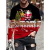 Christmas Harajuku Men's Long Sleeve T-shirts Fashion Casual O-neck Pullover New Year Gift X'mas Tops Hip Hop Loose T-shirts