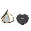 Portable Heart-shaped Makeup Mirror Double Sided Folding Mini Makeup Mirror Cute Bee Pocket Cosmetic Mirror Gift for Women