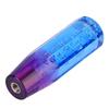 Universal Two Color Crystal Bubble Shift Knob Manual Gear Stick Lever Head with 8mm 10mm Threaded Fittings(Blue Purple )