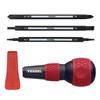 [.co.jp Exclusive] Ball Grip Interchangeable Screwdriver for Home Use (Red) - Turns 7 Types of Screws: Phillips, Flathead, and Triangle, 220W-B
