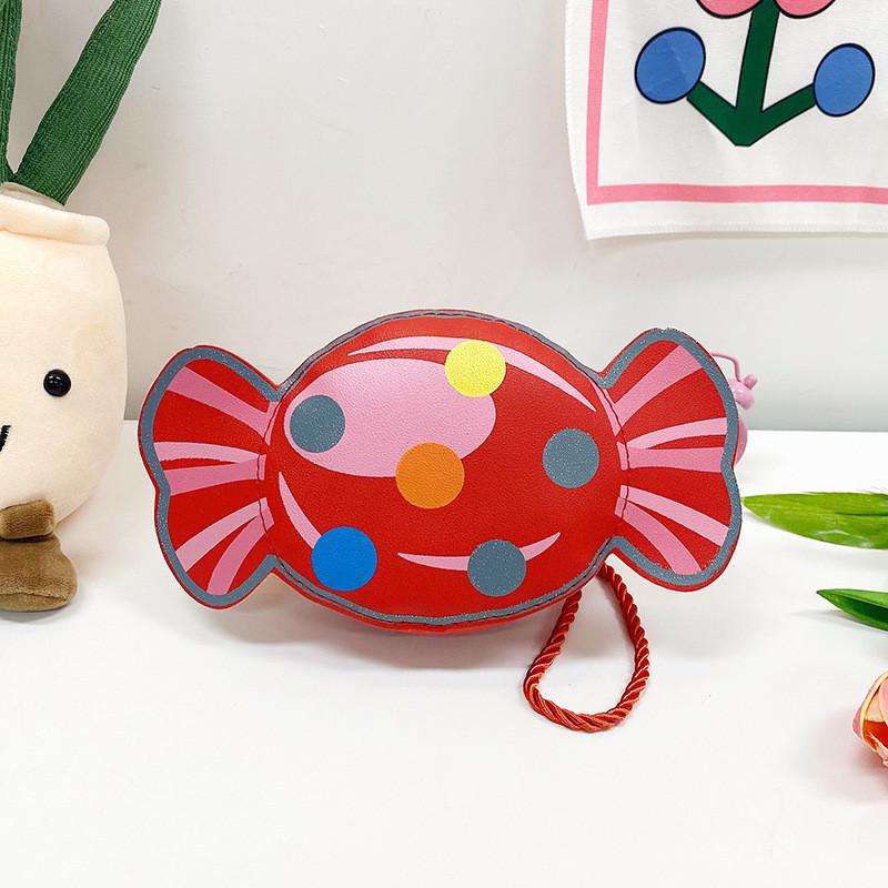 Candy Modern Colorful Pattern Bag For Young Girls Cute Lightweight Pu Purse