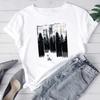 (Asian Size) Women Wild Animal Trend Lovely Style Print Tee Top Fashion T Shirt Woman Female Clothing Short Sleeve Graphic T-shirts
