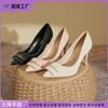 Single Shoes 2025 Spring Women's High Heels Women's Thin Heels High Sense Huizhou Women's Shoes Spring Women's Fashion Shoes Genuine Leather Women