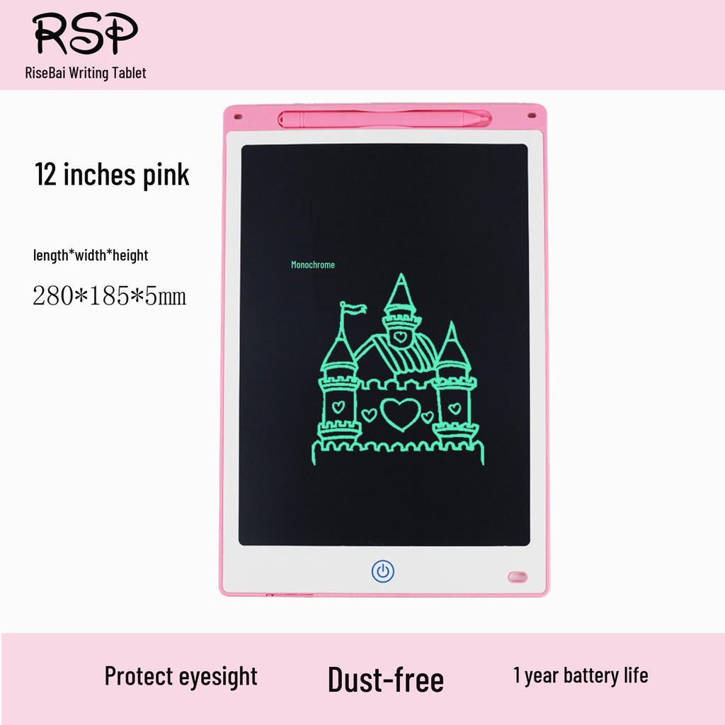 8.5, 10, 12-Inch LCD White Drawing Board for Kids - Educational Handwriting Blackboard Toy