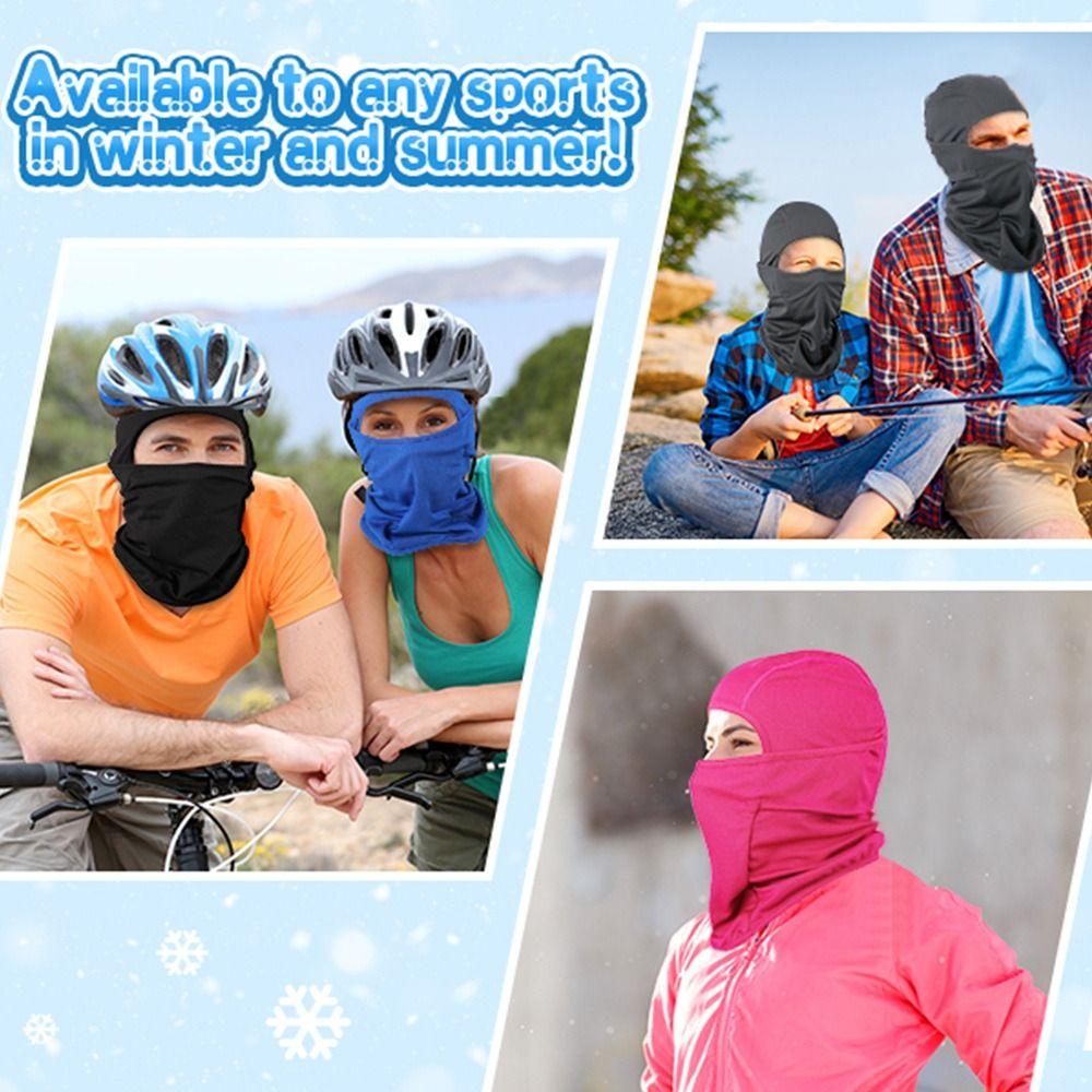 Cycling Helmet Sun Protection Face Hood Face Cover Cooling Neck Cycling Balaclava Full Face Cap