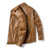 Leather Jacket Men's Casual Jacket Spring and Autumn Korean Version Trend Loose Youth Handsome Lapel Locomotive Clothing