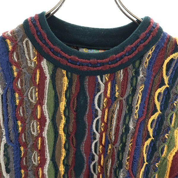 Coogi 90s Old 3D Overall Handle Long Sleeve 3D Wool Sweater S Knit Men's Used