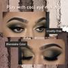 10-Color Smoky Eye Shadow Palette Long-Lasting Matte & Shimmery Finish Black Brown Coral Pink Earth Tones for Face Contouring and Everyday Makeup Look