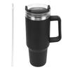 40oz Stainless Steel Vacuum Insulation Water Mug with Handle Straw Keep Drinks Cold Hot Water