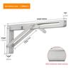 Dinite Stainless Steel Folding Shelf Bracket 