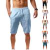 Summer New Style Men's Casual Sports Cotton and Linen Five-point Shorts Jogging Pants