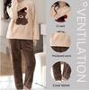 Warm Sleepwear for Winterthickened Warm Flannel Pajamas Student Long Sleeve Cartoon Ladies Loungewear Setpajamas Woman Offer