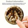 12 Pcs Nativity Scene Ornament Round Wooden Birth of Jesus Christian Keepsake Religious Hanging Pendant for Christmas Home Car Decor