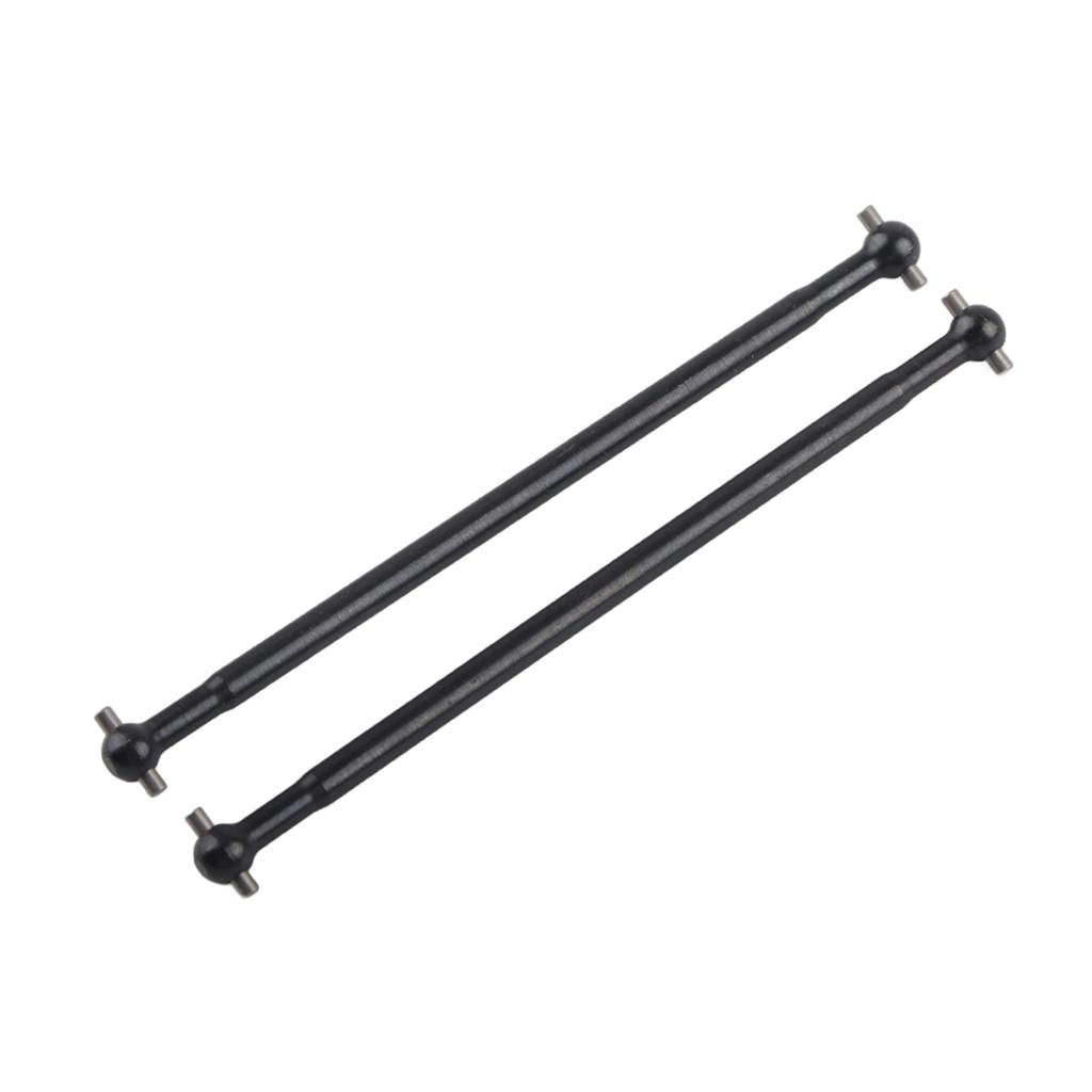 2 Pcs 101mm Metal Dog Bone Drive Shafts for FS 53633 51805 51806 1 10 Scale RC Car (Black)
