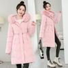 Big Fur Collar Down Cotton-padded Clothes Women's 2025 Winter Clothes New Thickened Medium and Long Waist Cotton-padded Jacket