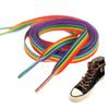 New Flat Rainbow Shoelaces for Sneakers Colorful Shoe Laces Colored Gradient Shoelace for Canvas Laces for Tennis Women Man